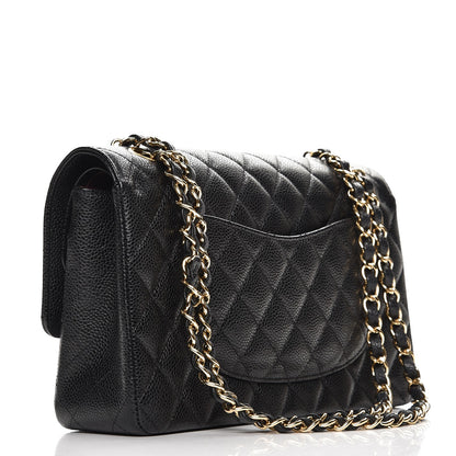 Chanel Caviar Quilted Medium Double Flap Black 4 of 9