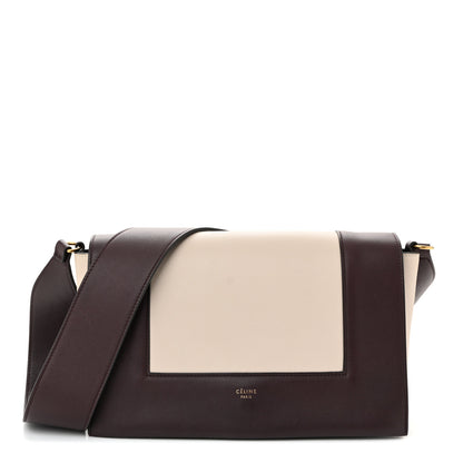Celine Shiny Smooth Calfskin Medium Frame Shoulder Bag Velvet Desert 1 of 10