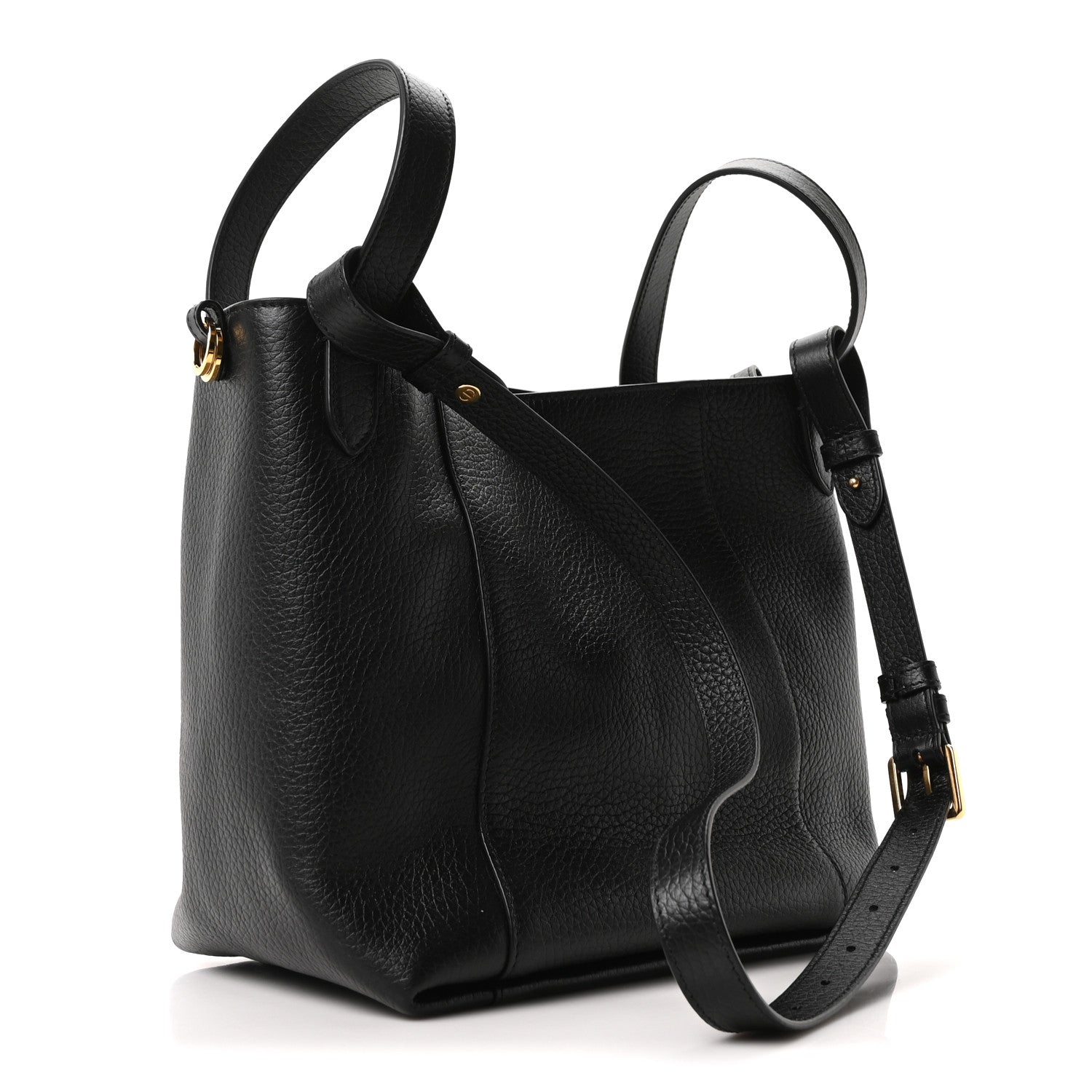 Christian Dior Calfskin Medium Signature Bucket Bag Black 3 of 10