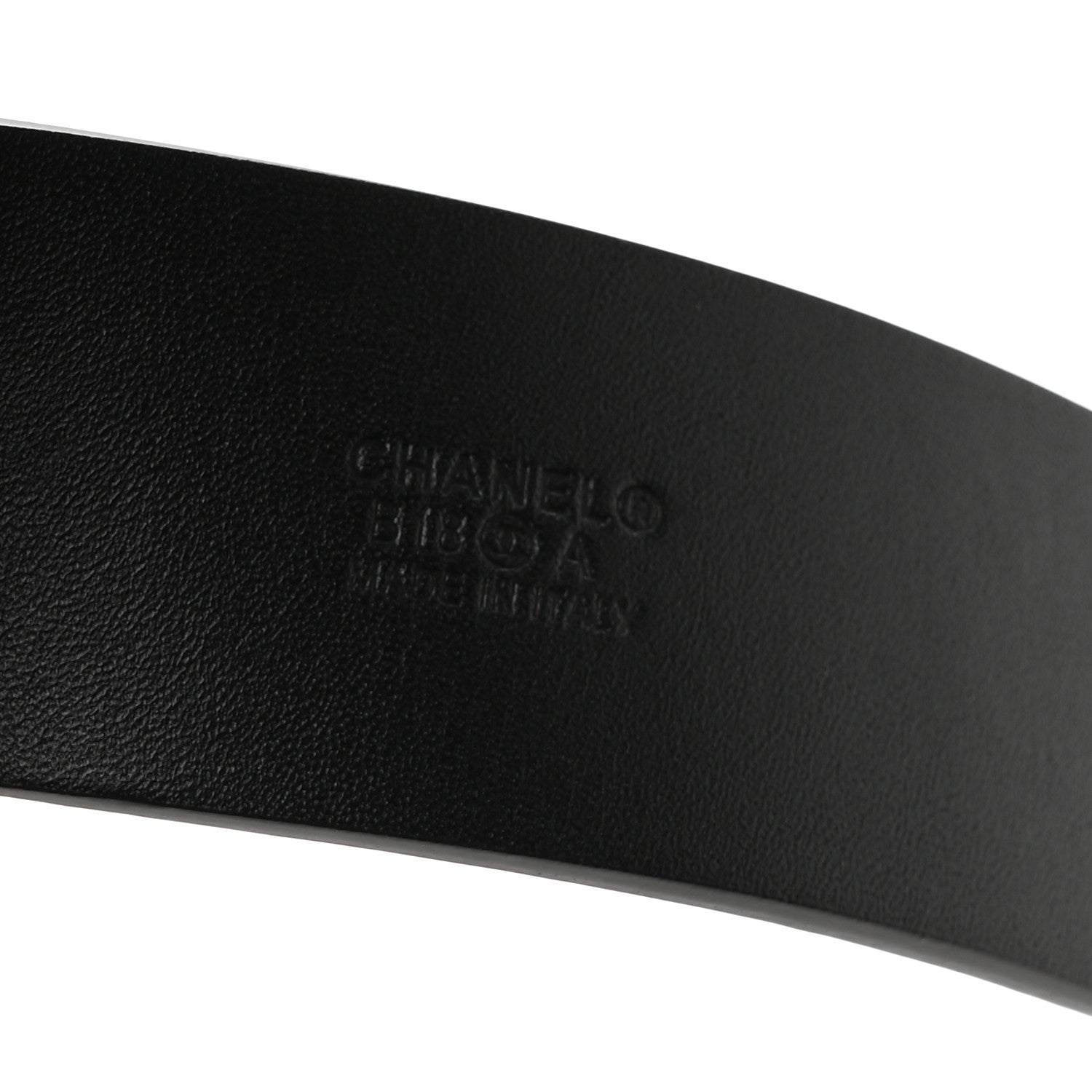 Chanel Glazed Calfskin CC Belt 90 36 Black 3 of 6