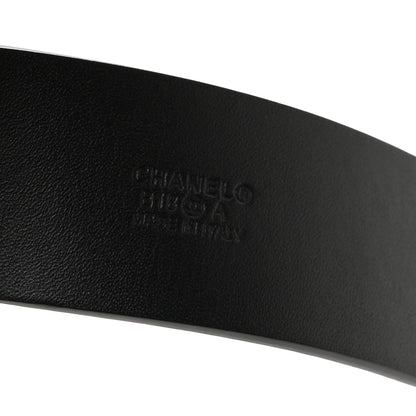 Chanel Glazed Calfskin CC Belt 90 36 Black 3 of 6