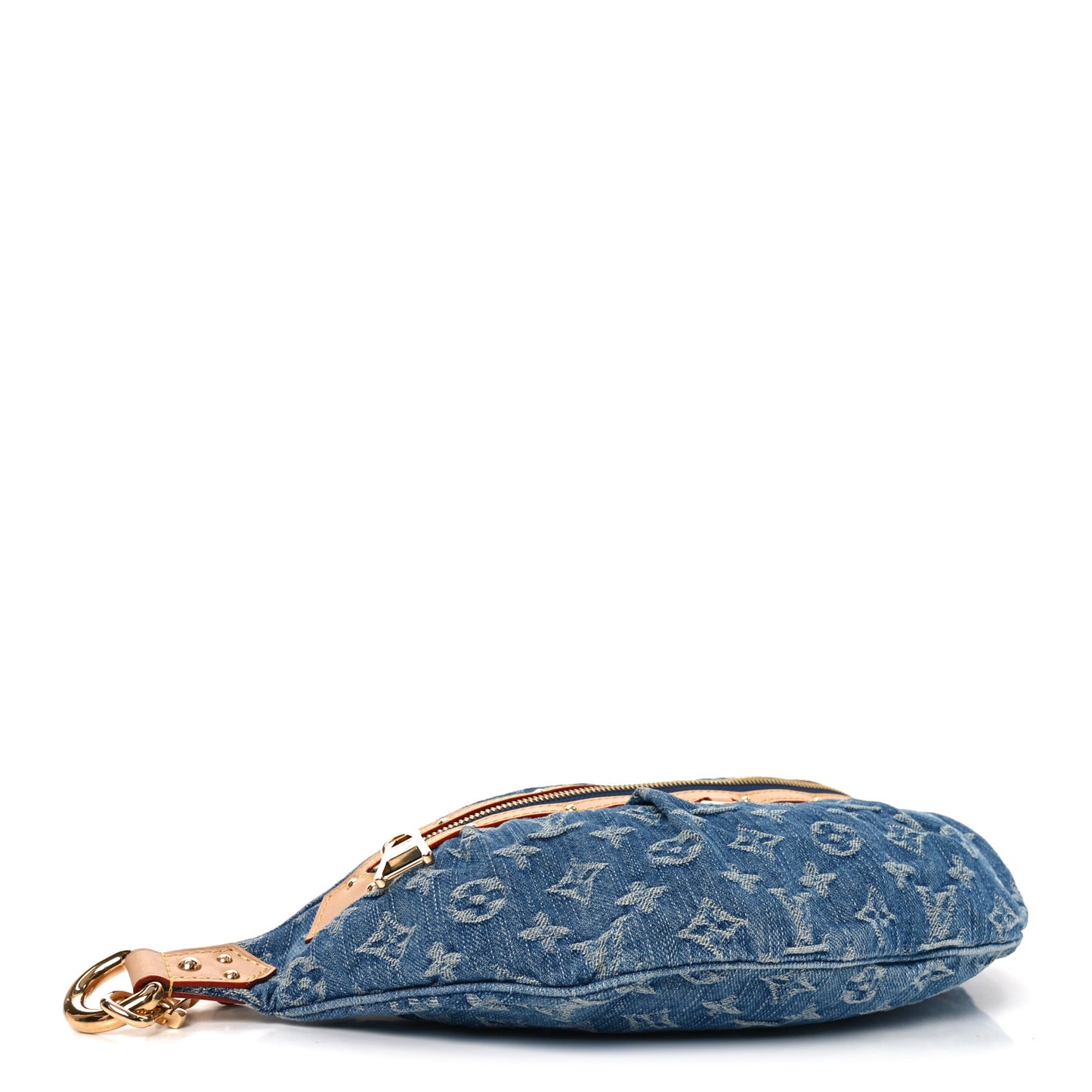 Monogram Denim High Rise Bumbag Blue