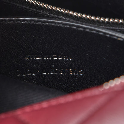 Saint Laurent Calfskin Y Quilted Monogram Small Loulou Bowling Bag Burgundy 7 of 8