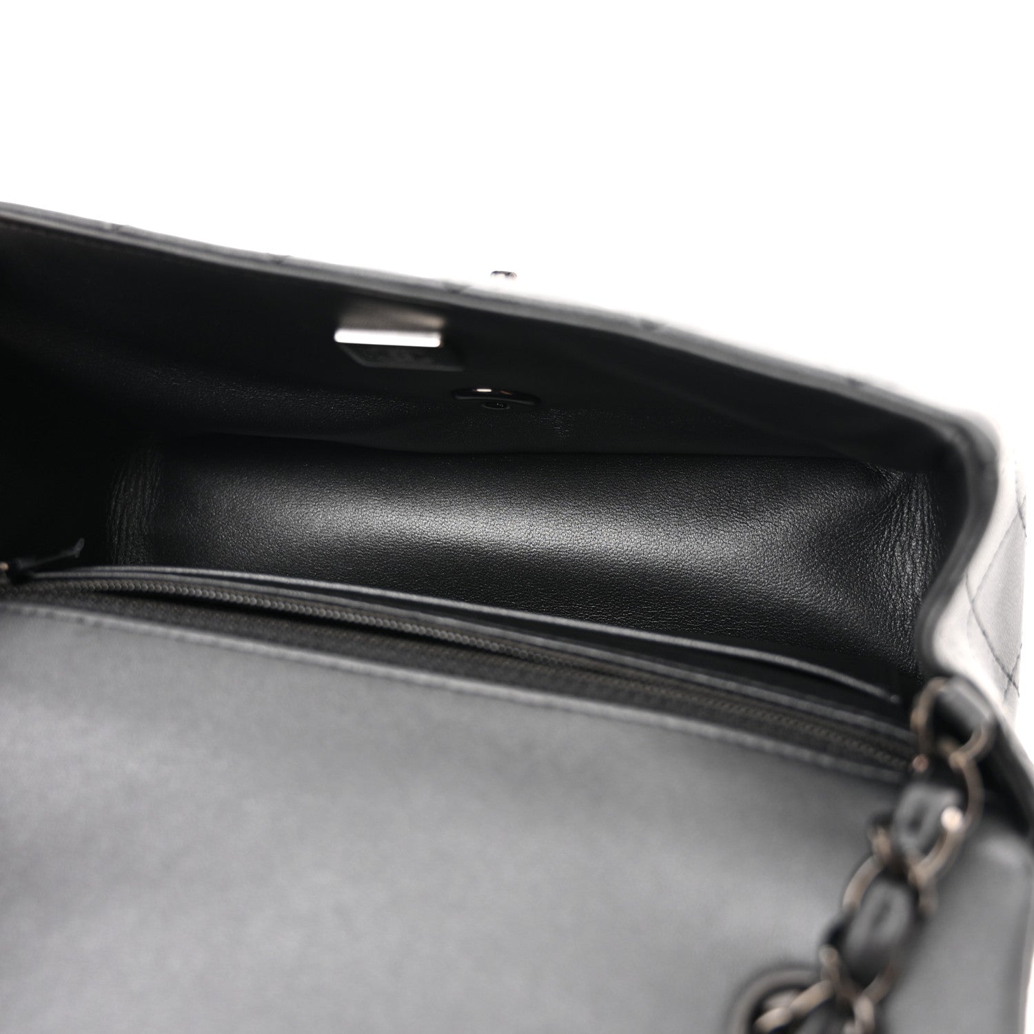 Chanel Lambskin Quilted Mini Rectangular Flap So Black 5 of 11