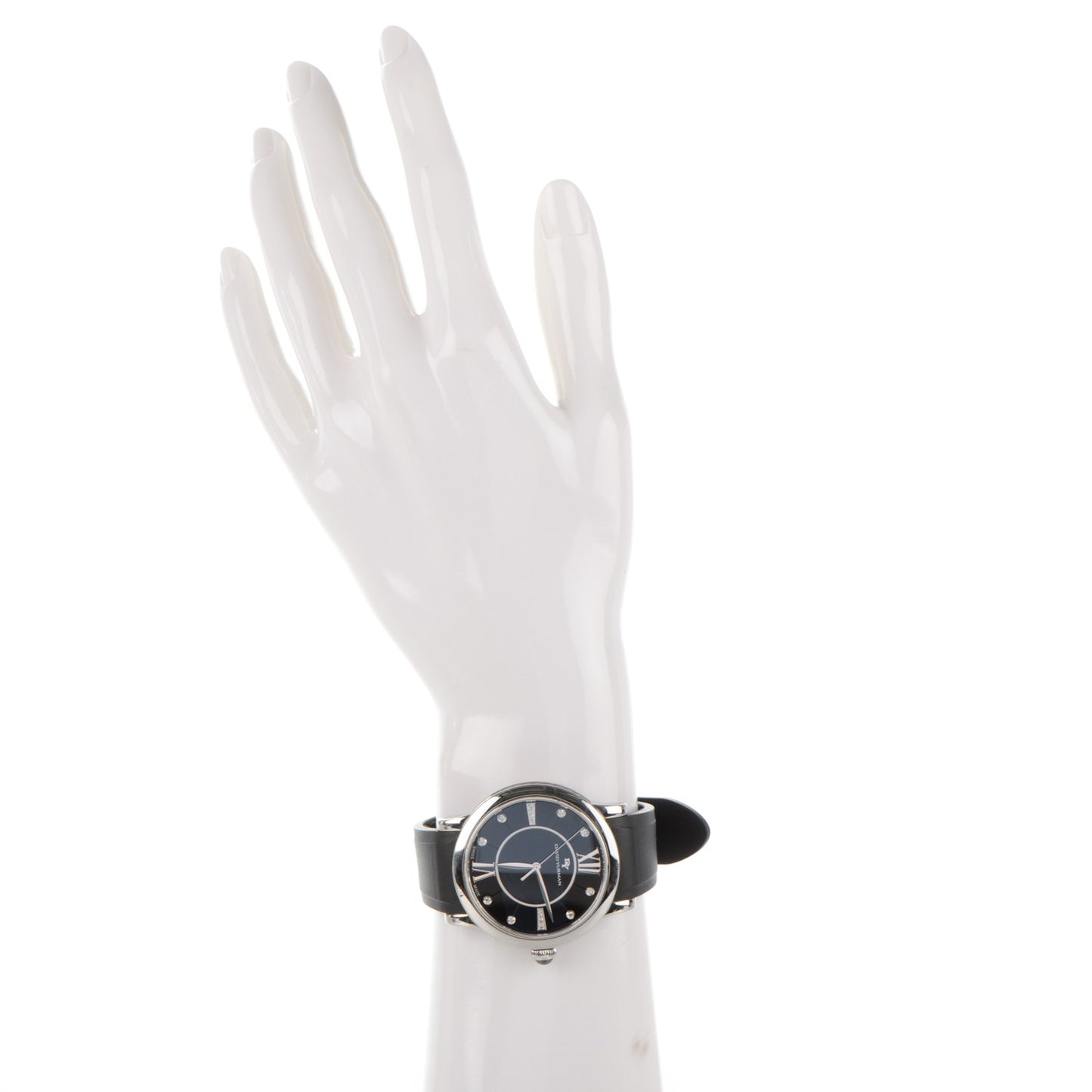 Stainless Steel Rubber Diamond 38mm Classic Quartz Watch Blue