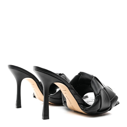 Bottega Veneta Nappa Maxi Intrecciato Lido Mule Sandals 37.5 Black 4 of 8