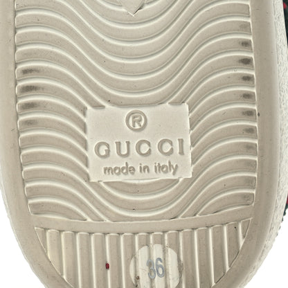 Gucci Terry Cloth GG Monogram Web Womens Ace Sneakers 36 Green Red 7 of 15
