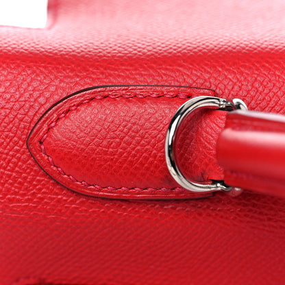Hermes Epsom Kelly Sellier 32 Rouge Casaque 17 of 45
