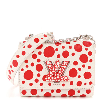 Louis Vuitton LV X YK Epi Infinity Dots Twist Shoulder Bag PM White Red 1 of 12