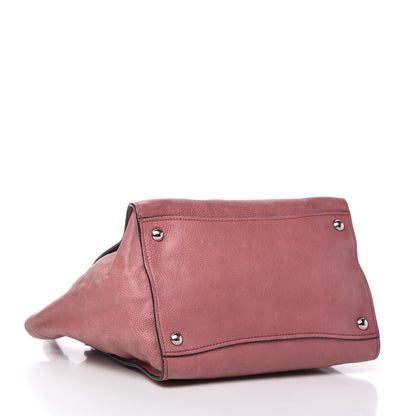 Prada Glace Calf Small Twin Pocket Tote Pink 4 of 10
