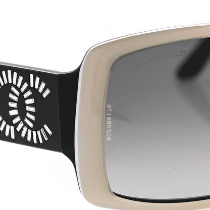 Chanel Crystal Baguette CC Sunglasses 5114-B Beige Black 8 of 9