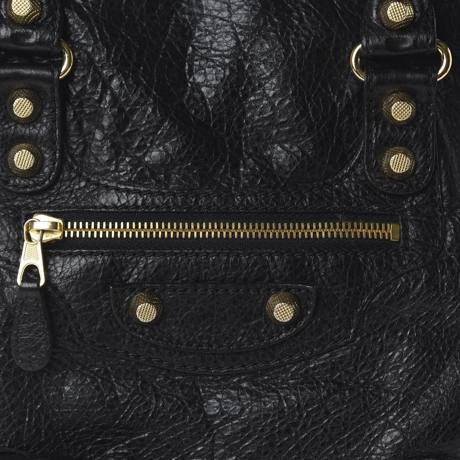 Balenciaga Agneau Giant 12 Gold Hardware S Sunday Tote Black 10 of 10