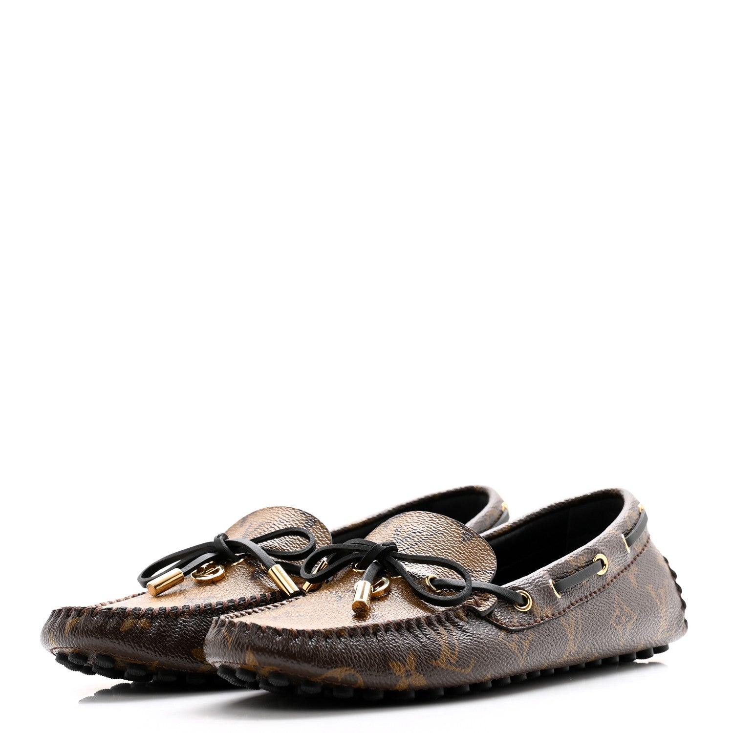 Louis Vuitton Patent Reverse Monogram Gloria Loafers 38.5 3 of 10