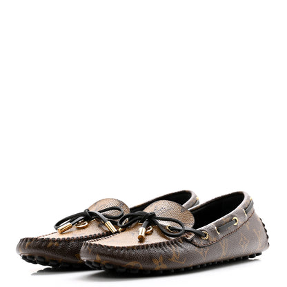 Louis Vuitton Patent Reverse Monogram Gloria Loafers 38.5 3 of 10