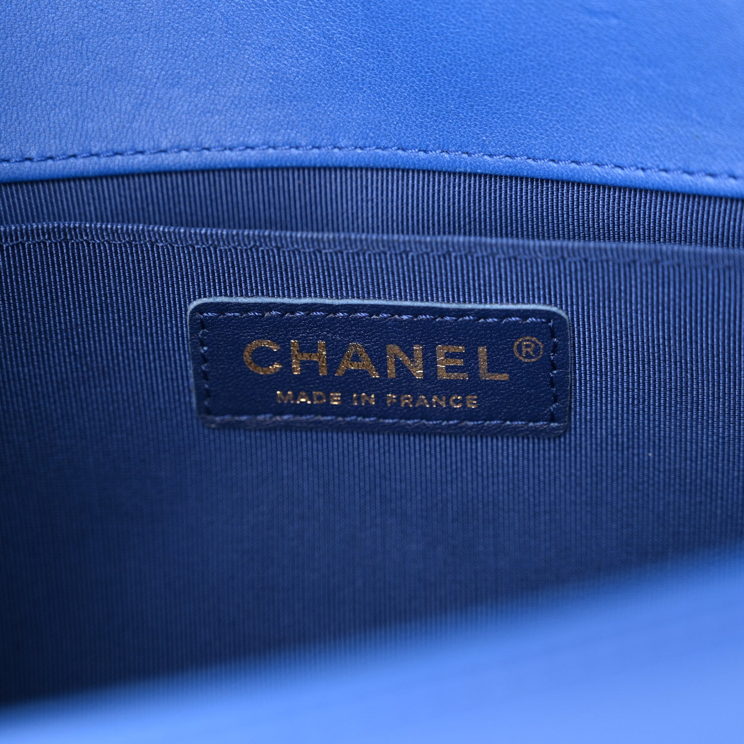 Chanel Lambskin Quilted Medium Boy Flap Blue 6 of 17