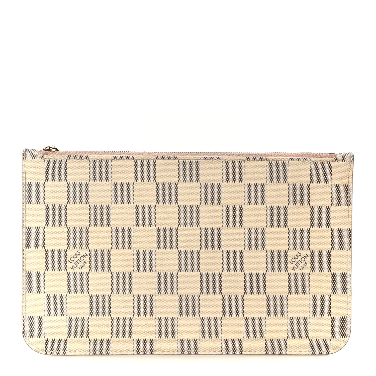 Louis Vuitton Damier Azur Neverfull MM GM Pochette Rose Ballerine 1 of 8