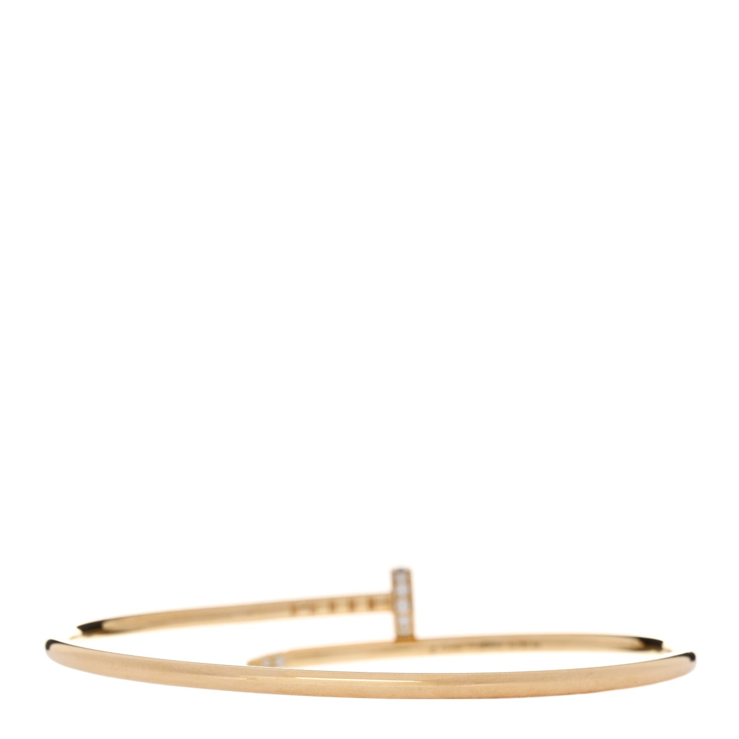 18K Yellow Gold Diamond Small Juste Un Clou Bracelet 17