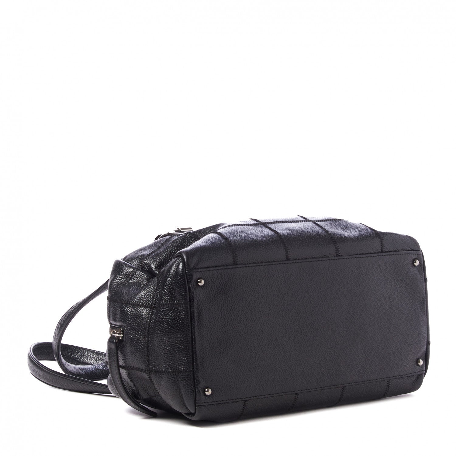 Chanel Caviar Square Stitched Tote Black 3 of 9