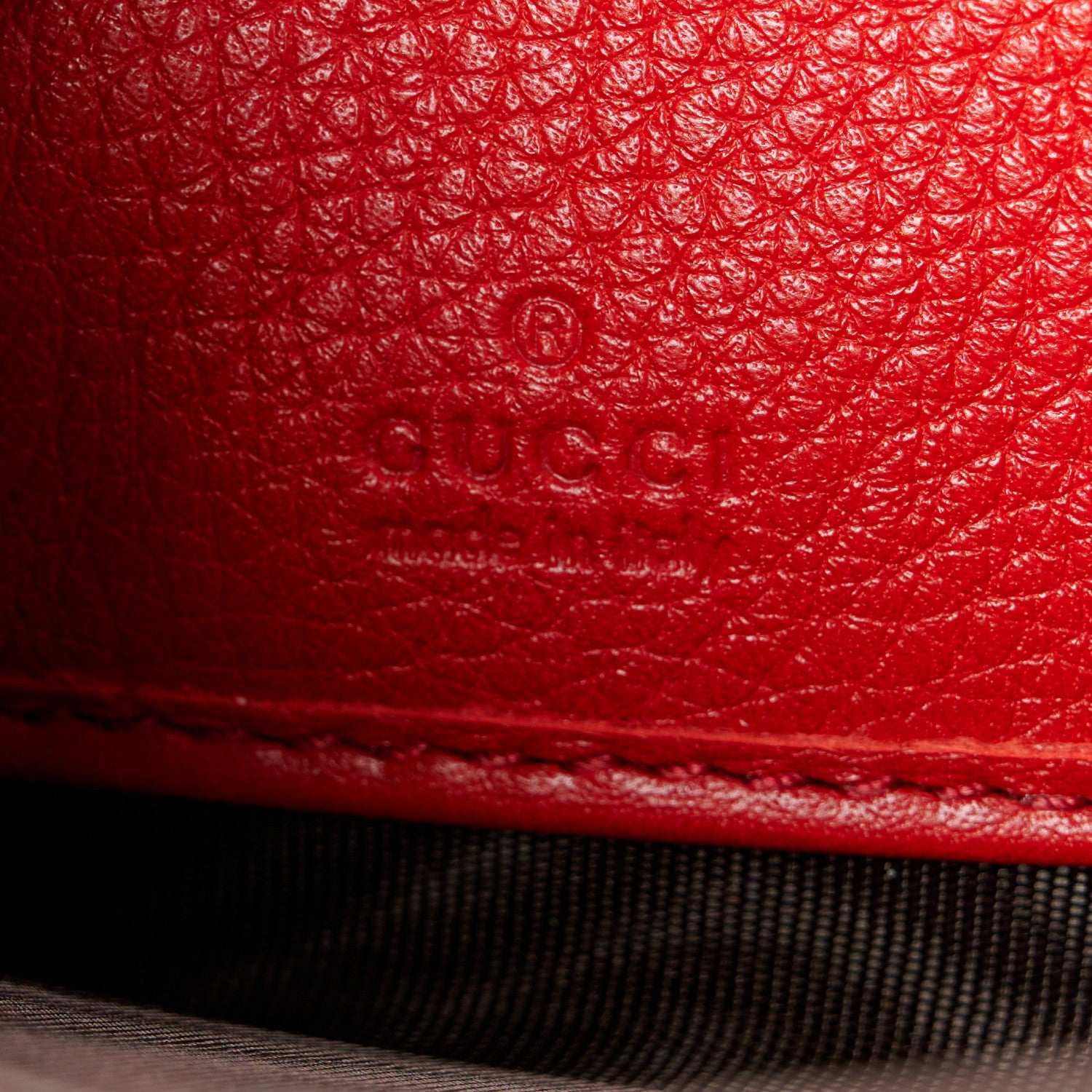 Gucci Pebbled Calfskin Soho Zip Around Wallet Red 6 of 8