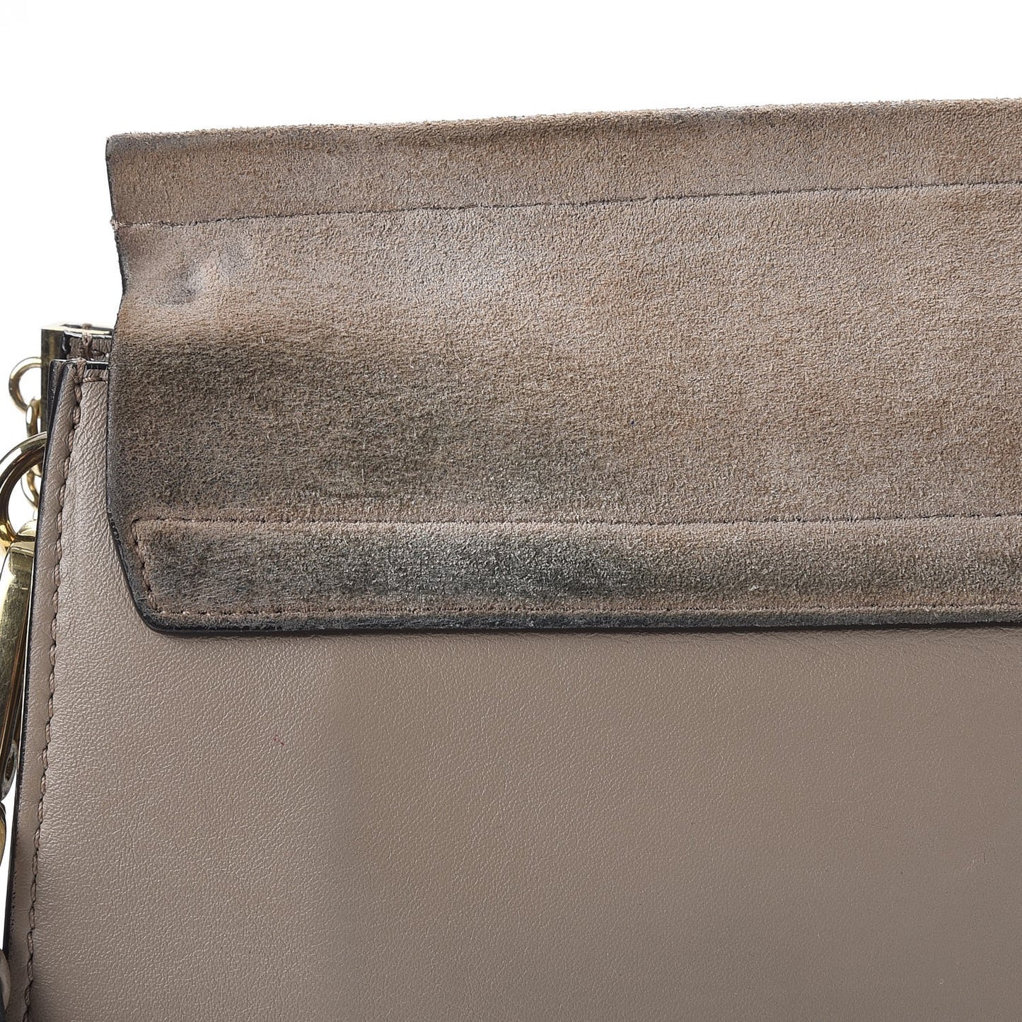 Calfskin Suede Medium Faye Shoulder Bag Motty Grey