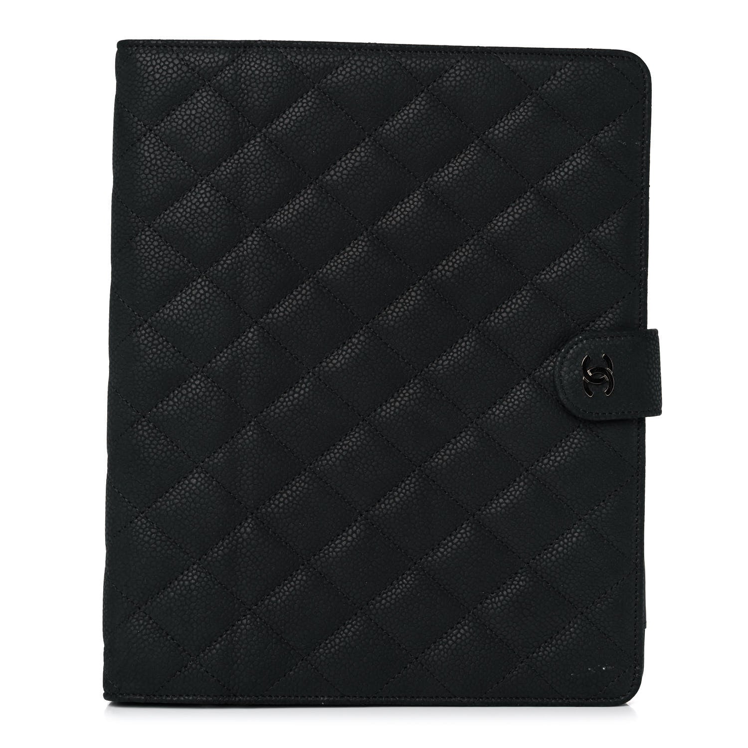 Chanel Iridescent Caviar Quilted Crossbody iPad Holder Black 2 of 12