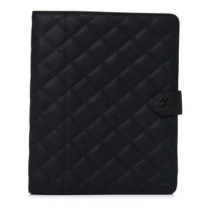 Chanel Iridescent Caviar Quilted Crossbody iPad Holder Black 2 of 12