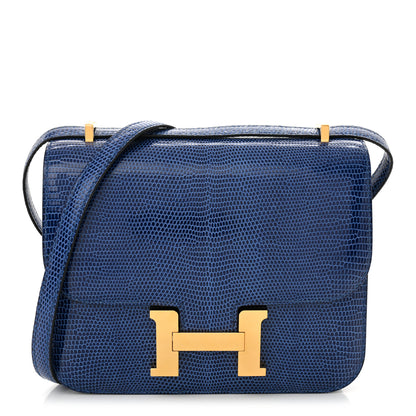 Hermes Lizard Constance 18 Bleu Saphir 1 of 13