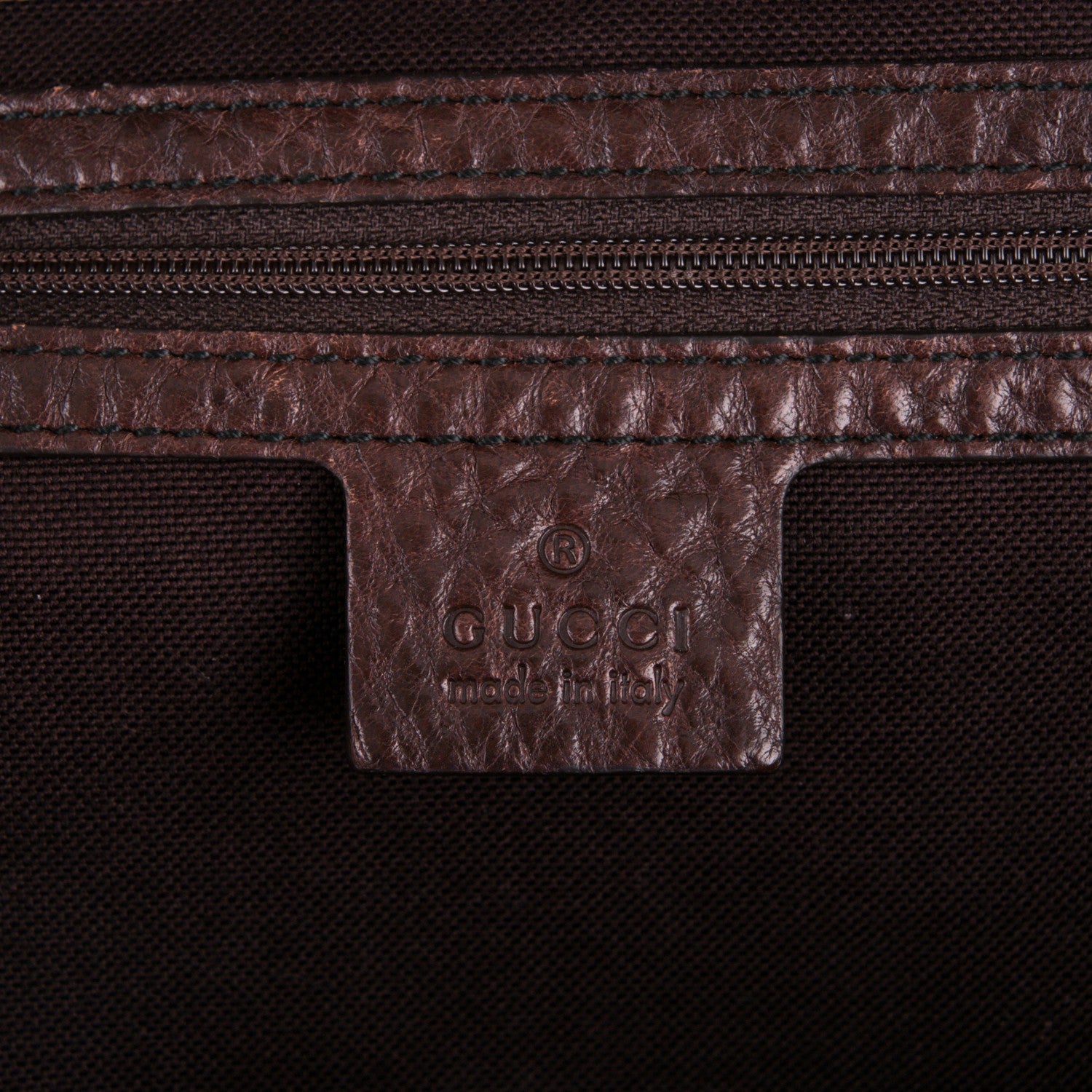 Gucci Crystal Monogram Medium Babouska Shopping Tote Dark Brown 6 of 7