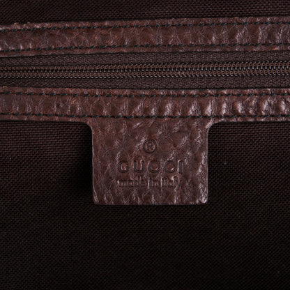 Gucci Crystal Monogram Medium Babouska Shopping Tote Dark Brown 6 of 7