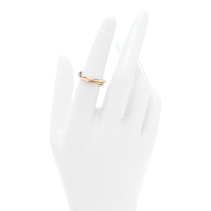 Cartier 18K Pink Yellow White Gold Extra Small Trinity Ring 52 6 2 of 5