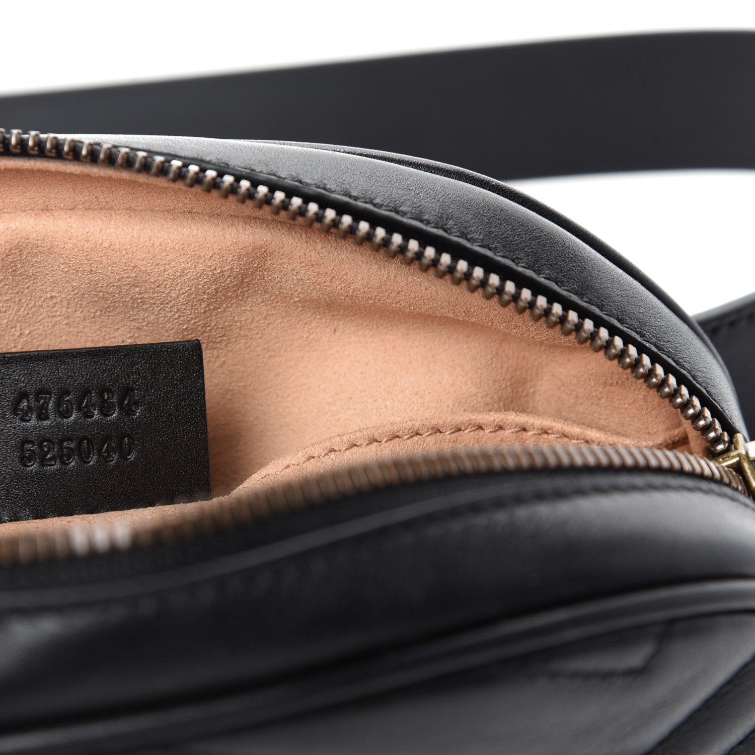 Gucci Calfskin Matelasse GG Marmont Belt Bag 95 38 Black 9 of 11