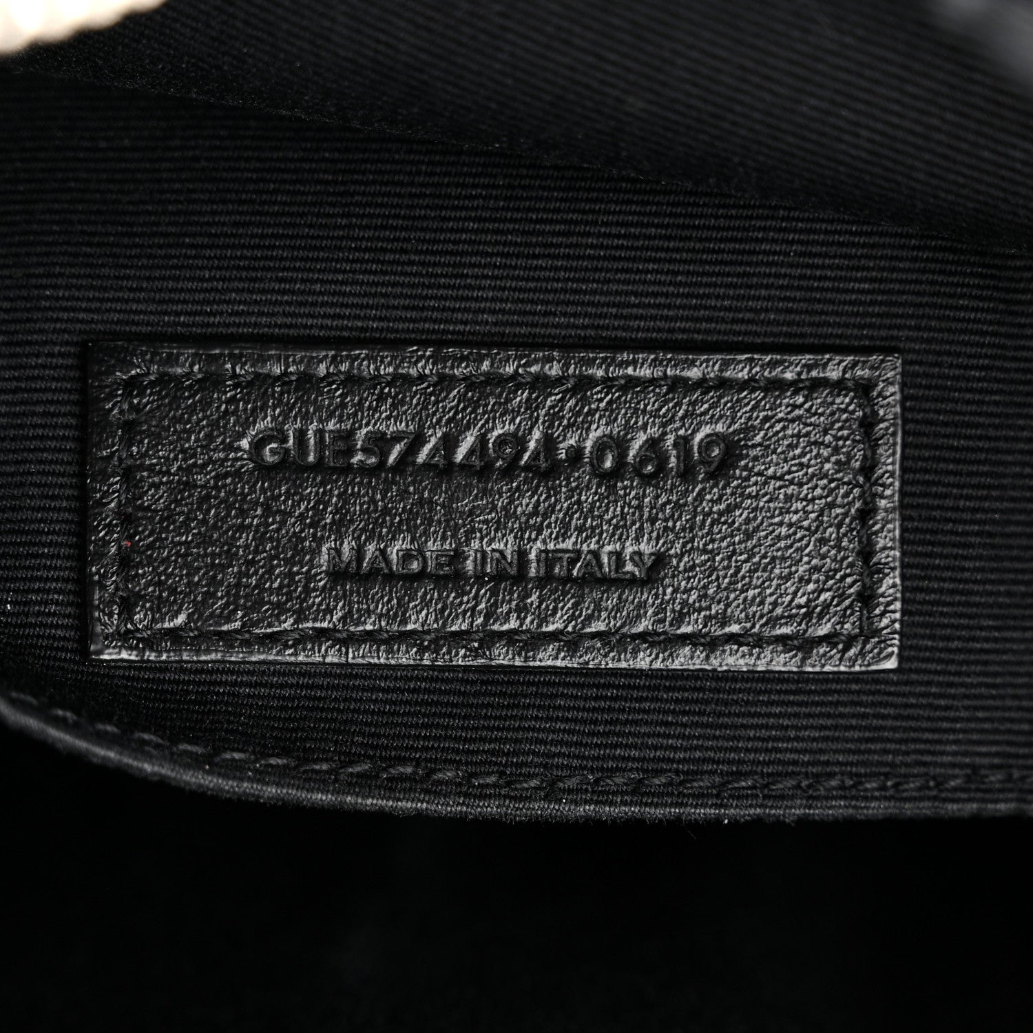 Saint Laurent Grained Lambskin Monogram Lou Camera Bag Black 7 of 11