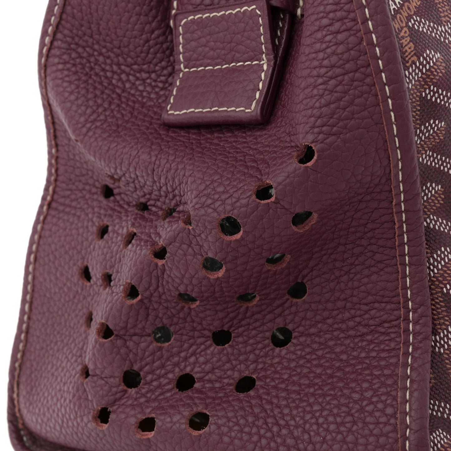 Goyardine Sac Hardy Pet Carrier PM Burgundy