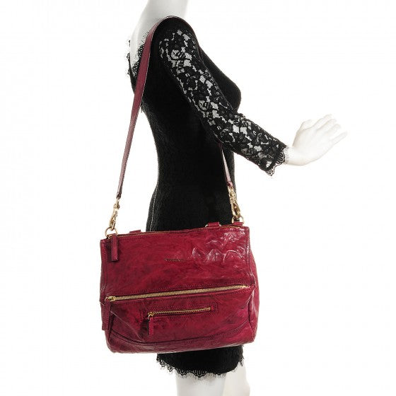 Givenchy Tumbled Sheepskin Medium Pandora Cherry 10 of 16
