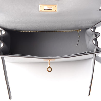 Hermes Epsom Kelly Sellier 28 Bleu Glacier 8 of 36