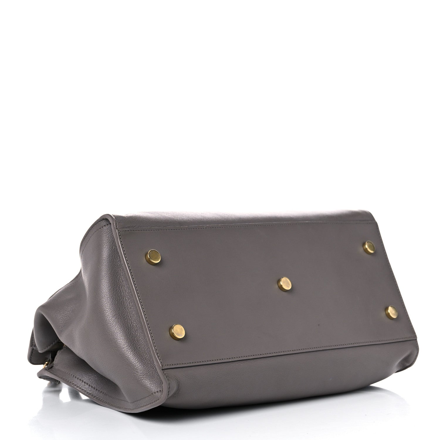 Saint Laurent Smooth Calfskin Small Cabas Monogram Fog 3 of 21