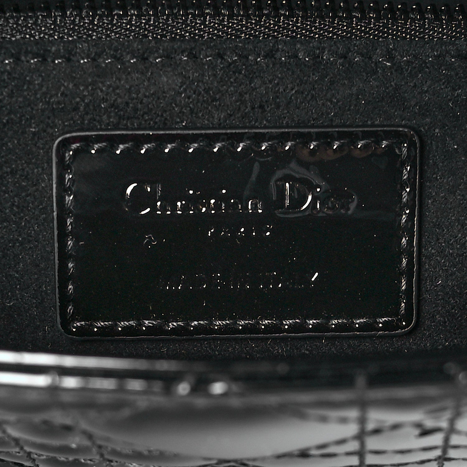 Christian Dior Patent Cannage Small Lady Dior Black 6 of 10