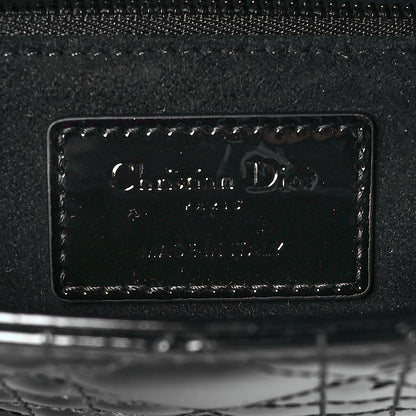 Christian Dior Patent Cannage Small Lady Dior Black 6 of 10