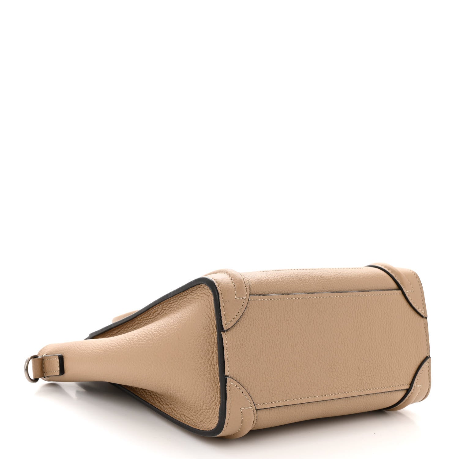 Celine Drummed Calfskin Nano Luggage Dune 4 of 11