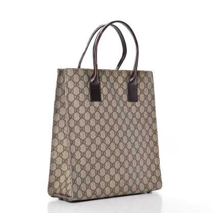 Gucci GG Plus Monogram Small Vertical Tote Dark Brown 3 of 15