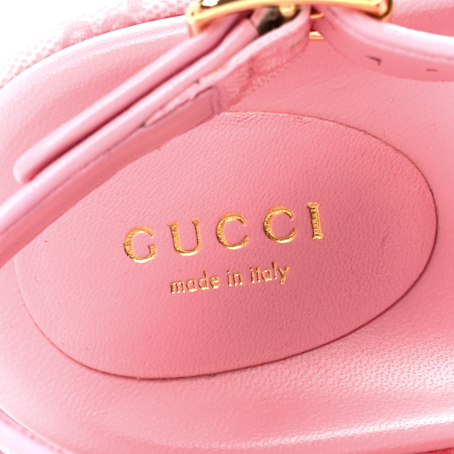 Gucci GG Supreme Monogram Granada Kid Angelina Platform 35mm Slingback Sandals 39.5 Cotton Candy Dark Cotton Candy Wild Rose 9 of 10