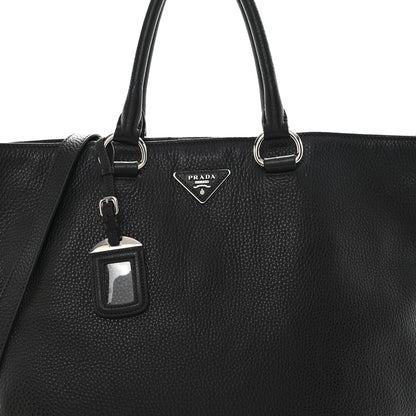 Prada Vitello Phenix Tote Black 8 of 15