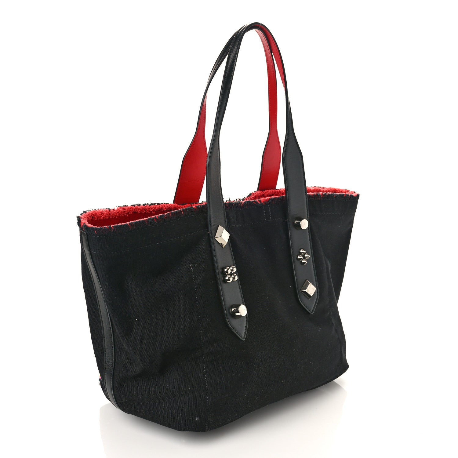 Christian Louboutin Canvas Frangibus Starlight Tote Black 3 of 8