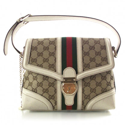 Gucci Monogram Treasure Flap Ivory 1 of 13