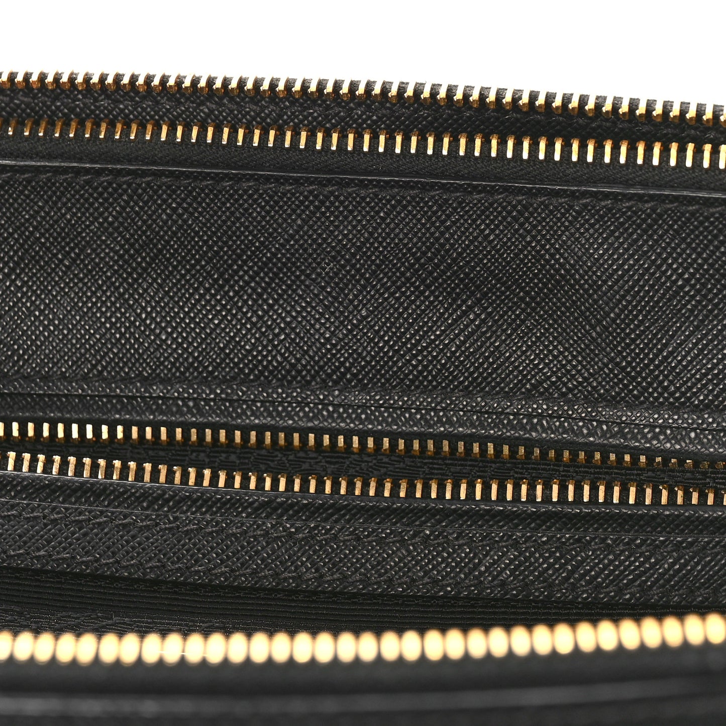 Saffiano Small Galleria Double Zip Tote Black