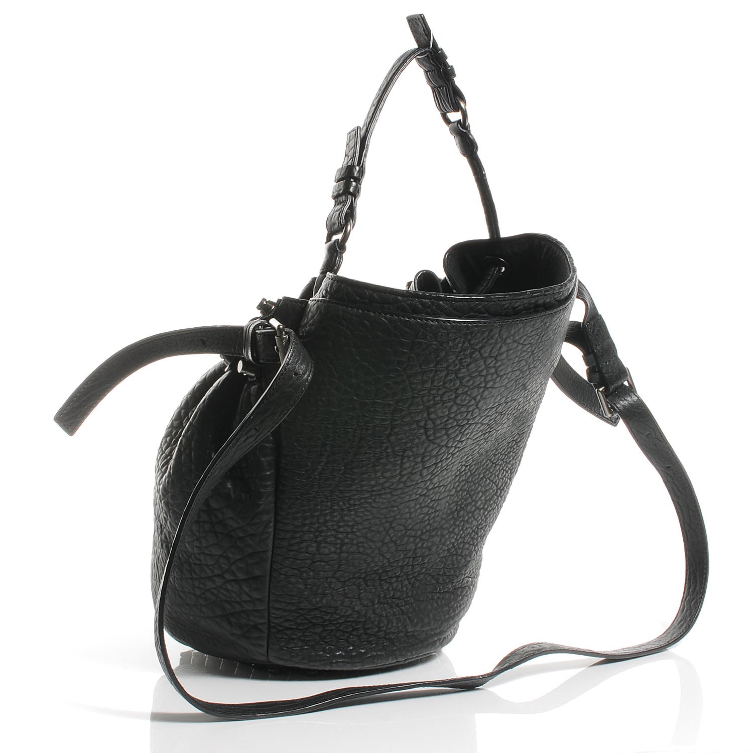 Alexander Wang Leather Diego Bucket Bag Black 3 of 6