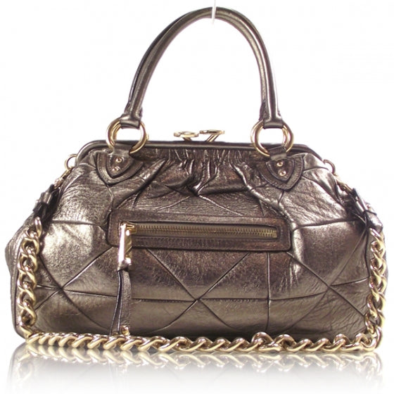 Metallic Bronze Patchwork Stam