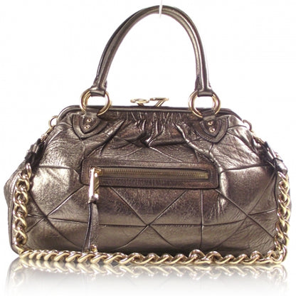 Marc Jacobs Metallic Bronze Patchwork Stam 1 of 11