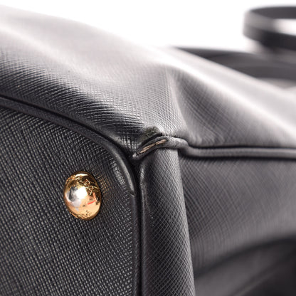 Prada Saffiano Medium Galleria Double Zip Tote Black 19 of 23