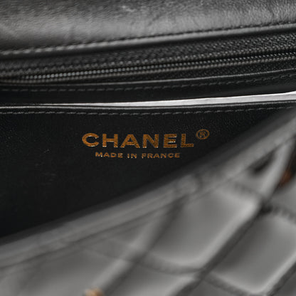 Chanel Patent Enamel Quilted Small Coco Hearts Square Flap Black 6 of 11